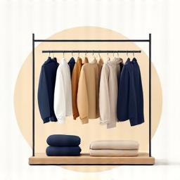 Image representing clothing racks and curated fashion pieces
